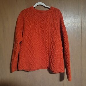 J. Crew Cableknit 100% Wool Sweater